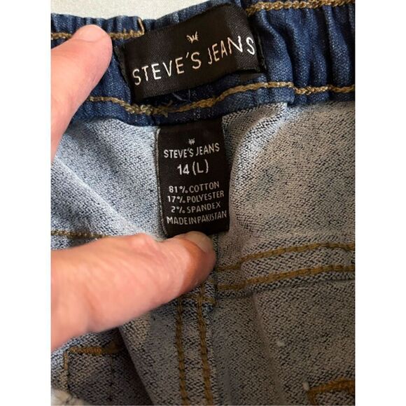 Steve’s Jeans NWT Boys Size 14 Slim Fit Denim Jeans Mack Dark Wash Stretch ($42) - Picture 5 of 5